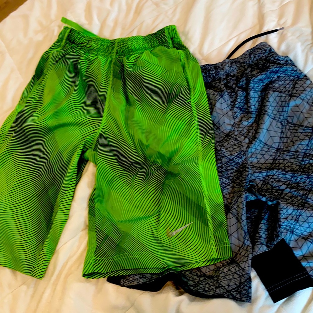 Two pairs athletic shorts